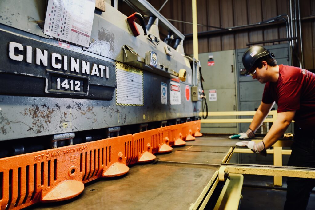 Shearing at Benner Metals